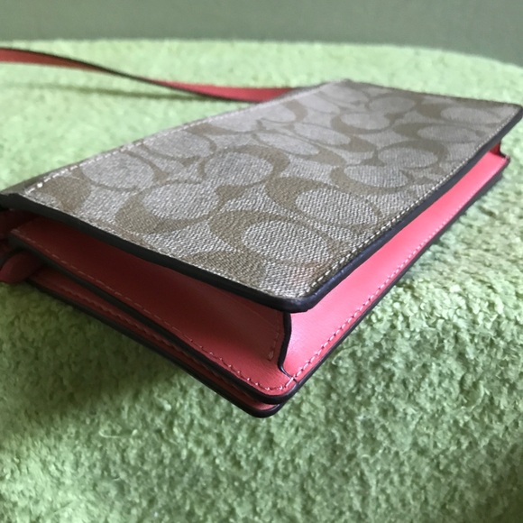 Coach Signature Leather Crossbody Mini Convertible Clutch Bag - Picture 10 of 14